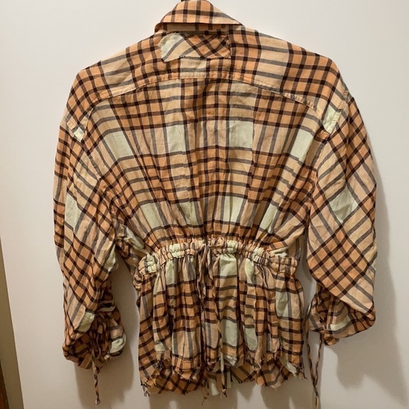 We The Free Peach Tree Combo Plaid Top - Picture 11 of 13